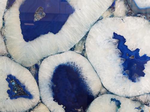 Scheda tecnica: AGATA BLUE GIANT, pietra semipreziosa naturale lucida brasiliana 